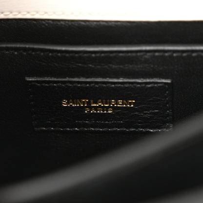 Saint Laurent Calfskin Bi-Color Medium Monogram Sunset Black Pearl White 6 of 13