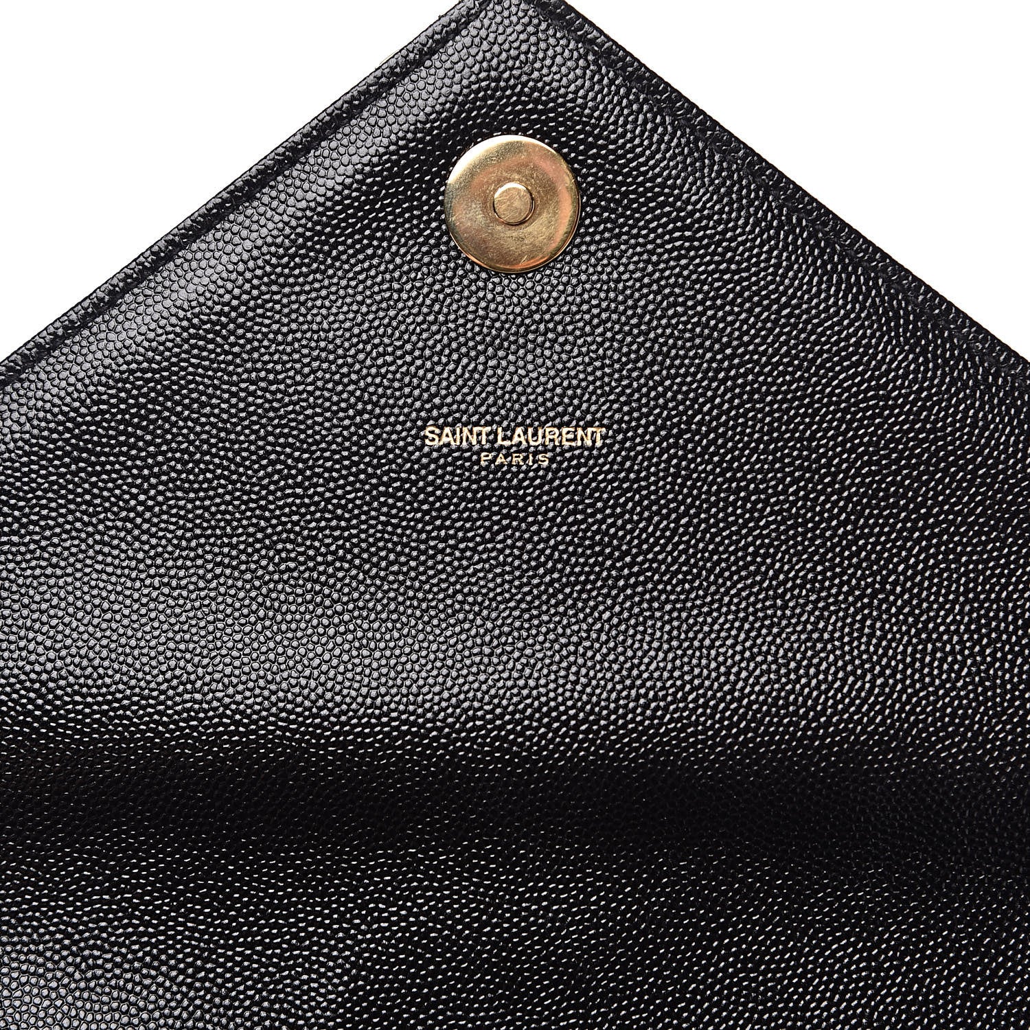 Saint Laurent Grain De Poudre Matelasse Chevron Large Monogram Satchel Black 6 of 9