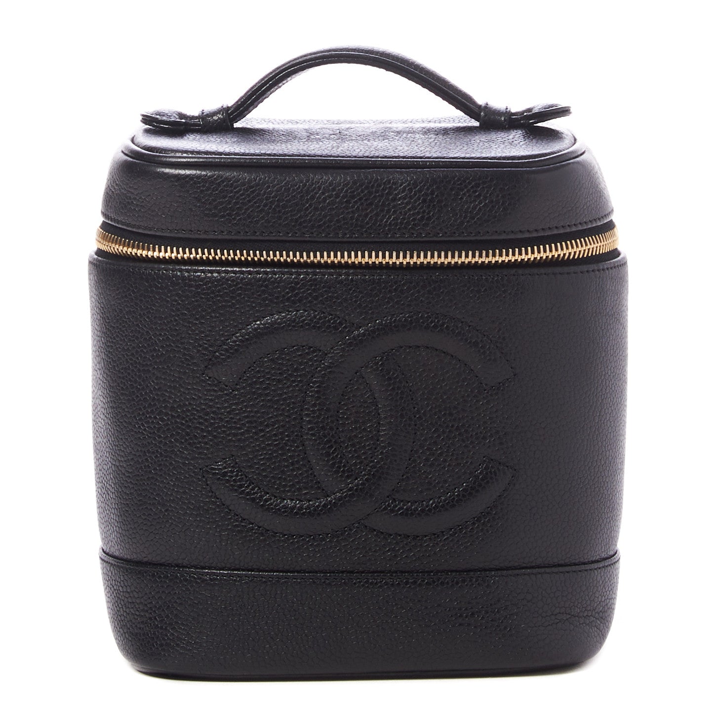 Chanel Caviar Vanity Cosmetic Case Black 1 of 9