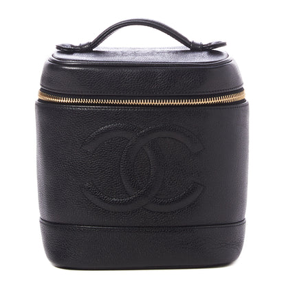 Chanel Caviar Vanity Cosmetic Case Black 1 of 9