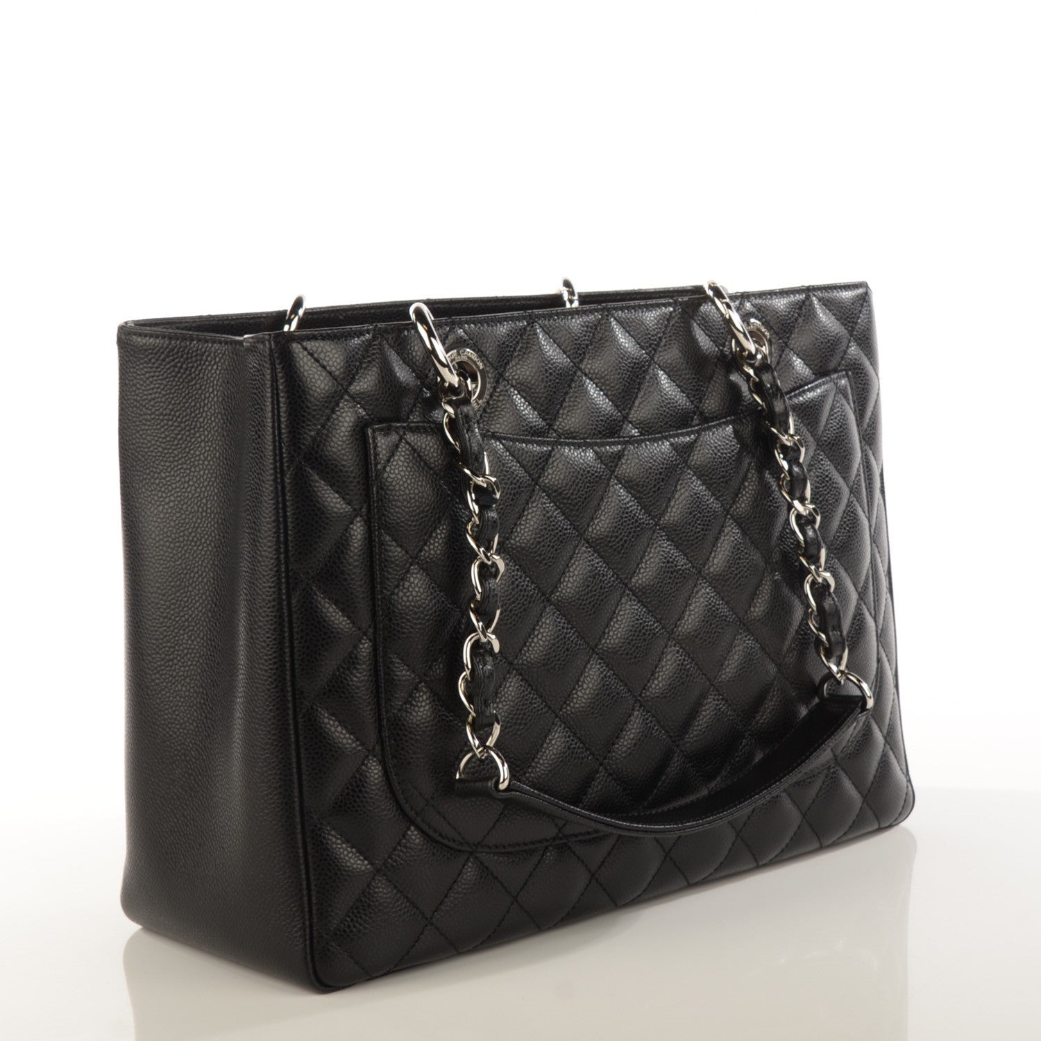 Chanel Caviar Quilted Grand Shopping Tote GST Black 3 of 7