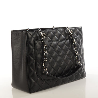 Chanel Caviar Quilted Grand Shopping Tote GST Black 3 of 7