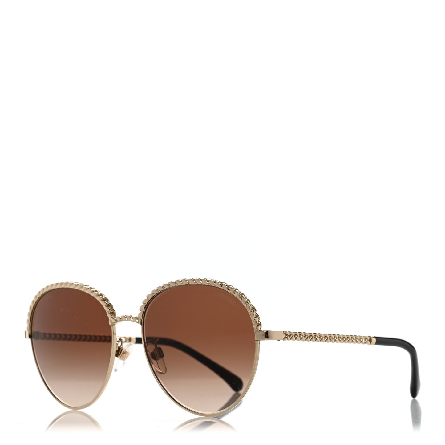 Chain Pantos Sunglasses 4242 Gold Brown