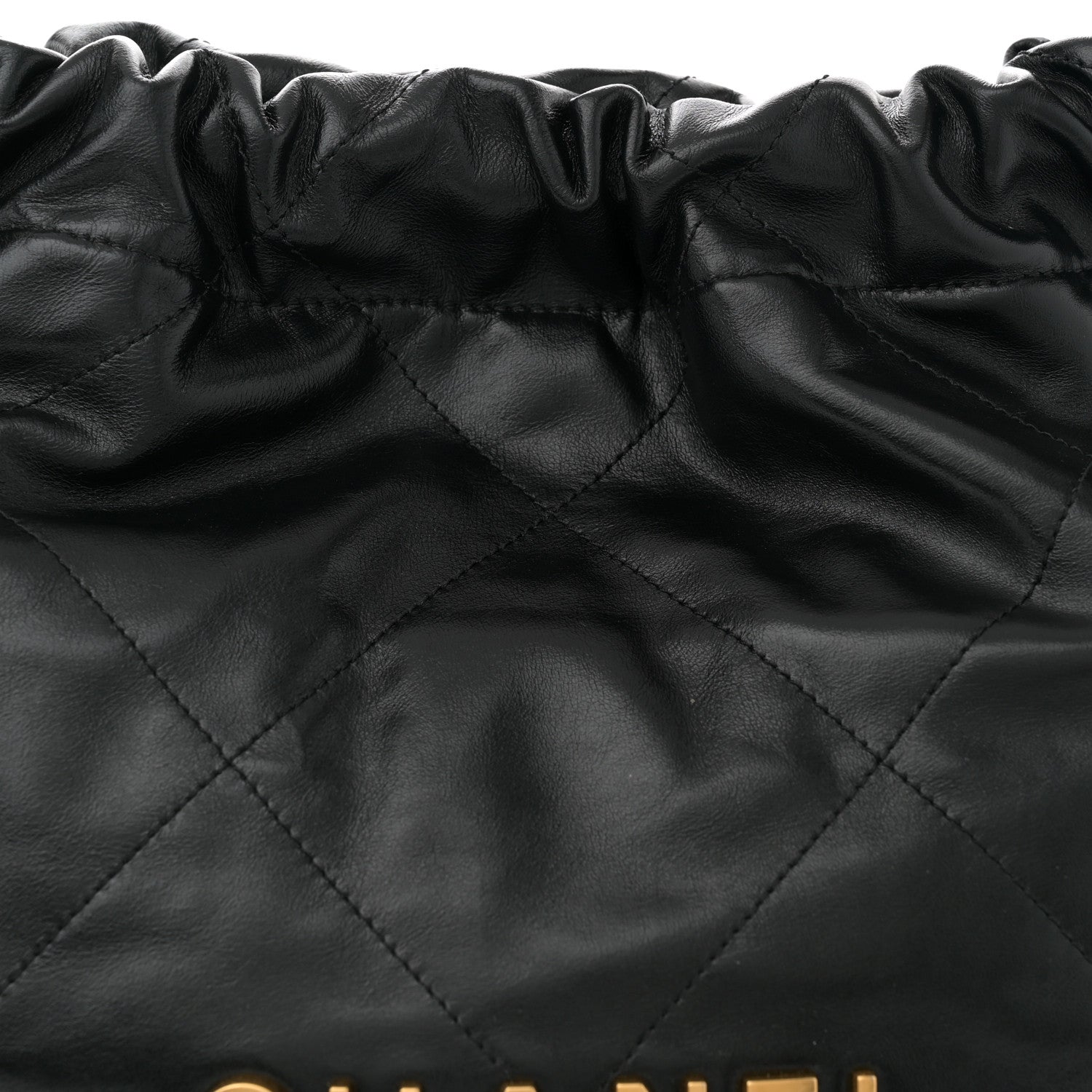 Chanel Shiny Calfskin Quilted Small Chanel 22 Black 9 of 11