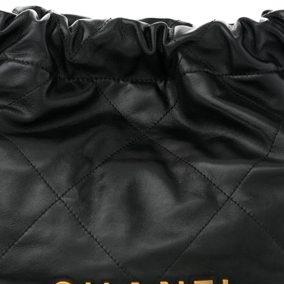 Chanel Shiny Calfskin Quilted Small Chanel 22 Black 9 of 11
