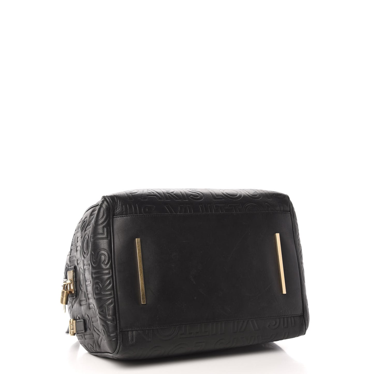 Calfskin Embossed Speedy Cube 30 Black