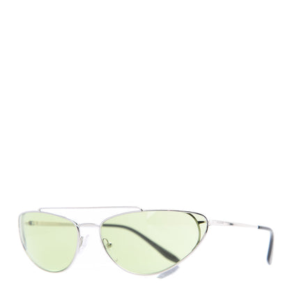 Prada Metal Cat Eye Sunglasses SPR 62V Green 1 of 8