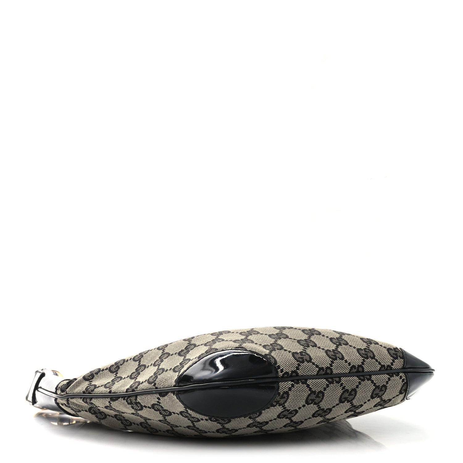 Gucci Monogram Patent Small Hobo  Black 4 of 10