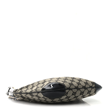 Gucci Monogram Patent Small Hobo  Black 4 of 10