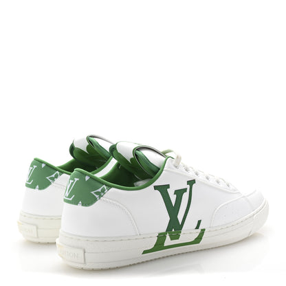 Louis Vuitton Calfskin Charlie Mens Sneakers 9 White Green 5 of 10