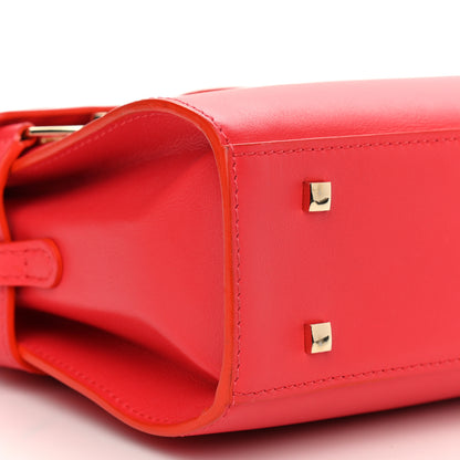 Delvaux Calfskin Mini Tempete Satchel Red 9 of 10