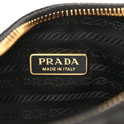 Prada Re-Nylon Spazzolato Mini Pouch Pocket Shoulder Bag Black 6 of 10