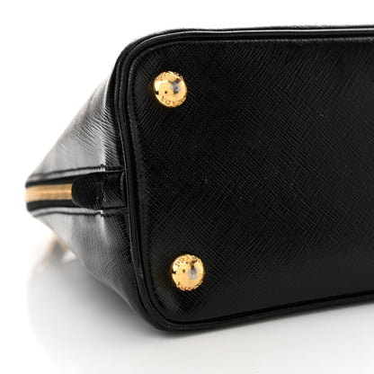 Prada Saffiano Vernice Small Promenade Tote Black 8 of 16