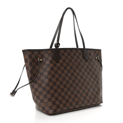 Louis Vuitton Damier Ebene Neo Neverfull MM Rose Ballerine 4 of 11