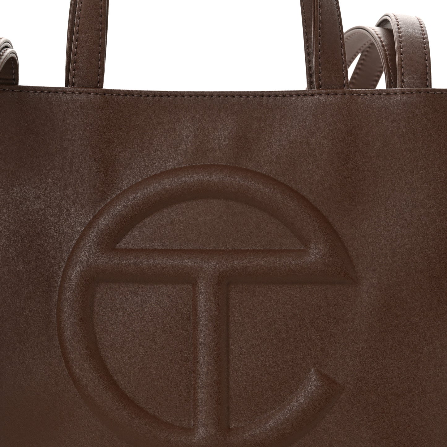 Vegan Leather Shmedium Shopping Bag Chocolate