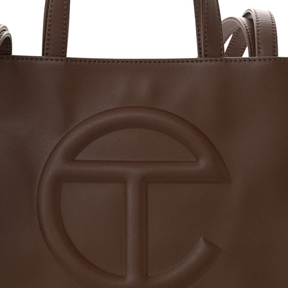 Telfar Vegan Leather Shmedium Shopping Bag Chocolate 8 of 10