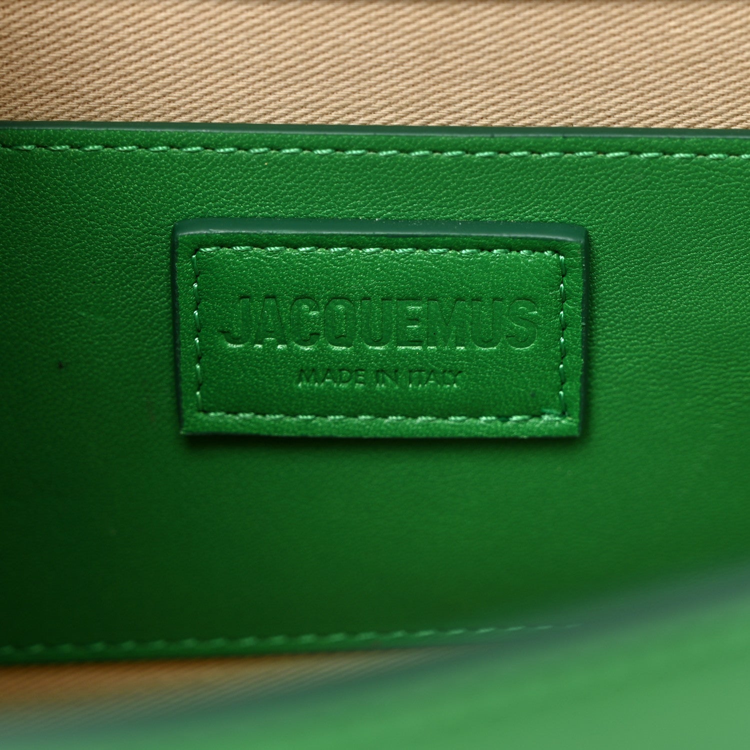 Jacquemus Smooth Calfskin Le Bambino Long Green 6 of 10