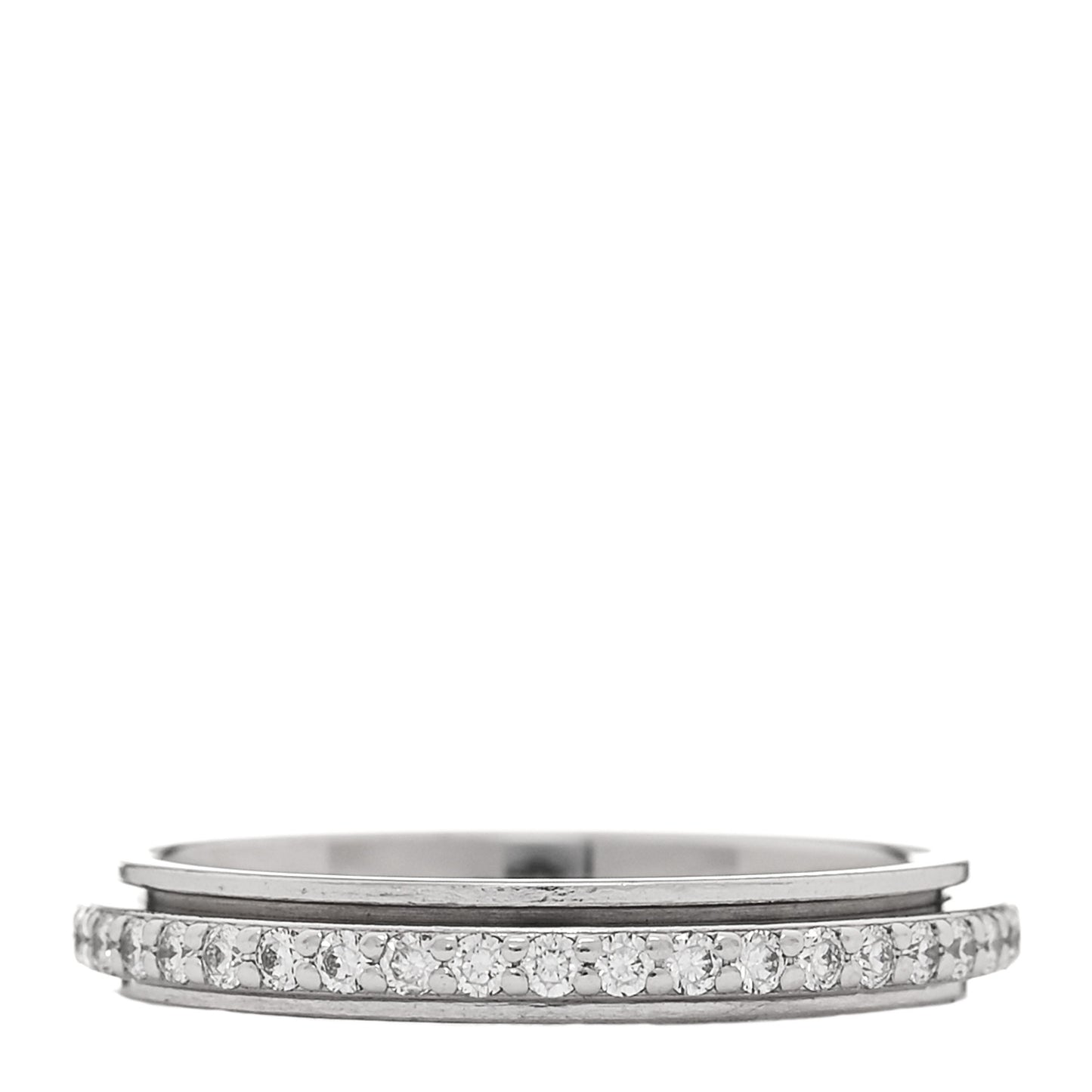 18K White Gold Diamond .35ctw Possession Wedding Band Ring 47 4