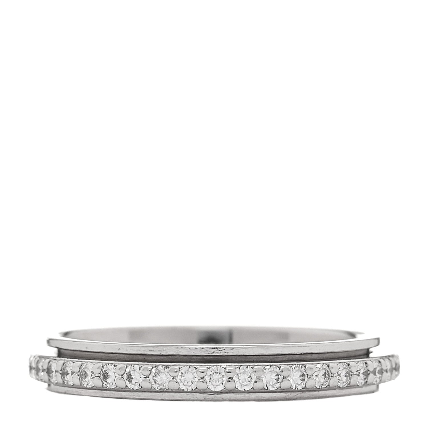 Piaget 18K White Gold Diamond .35ctw Possession Wedding Band Ring 47 4 3 of 6