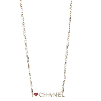 Chanel Chain I Heart Necklace Gold 1 of 6