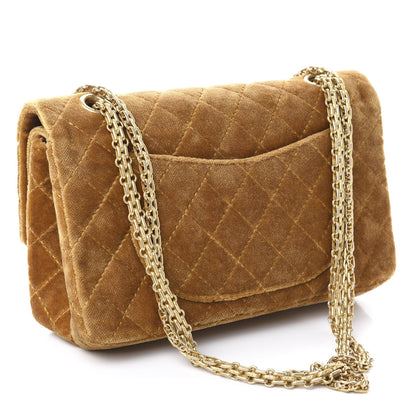Chanel Velvet Quilted 2.55 Reissue 225 Flap Gold 3 of 11