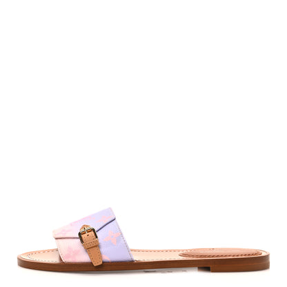 Louis Vuitton Monogram Spring in the City Lock It Flat Mule 36 Sunrise Pastel 1 of 7
