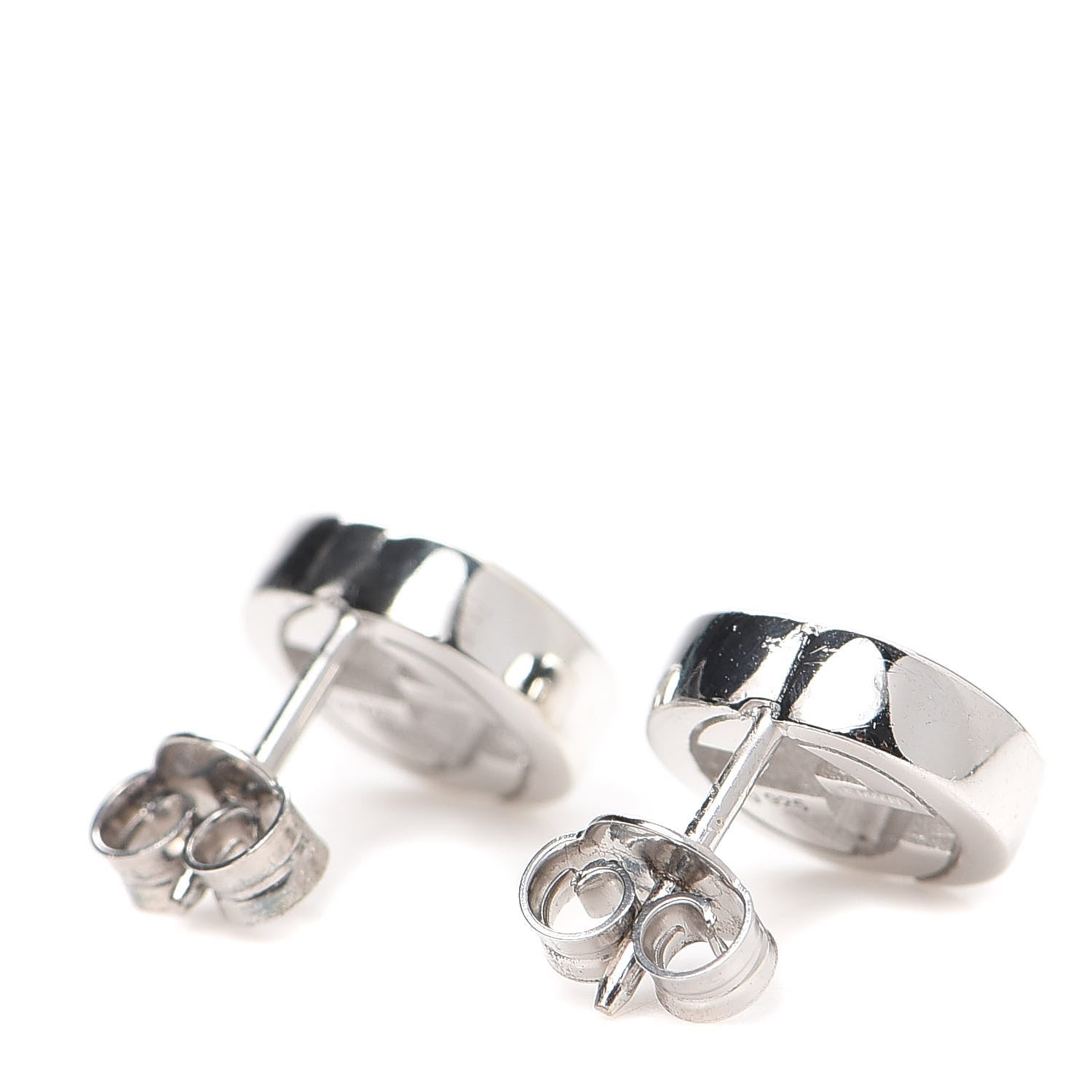 Gucci Sterling Silver Interlocking GG Stud Earrings 3 of 4