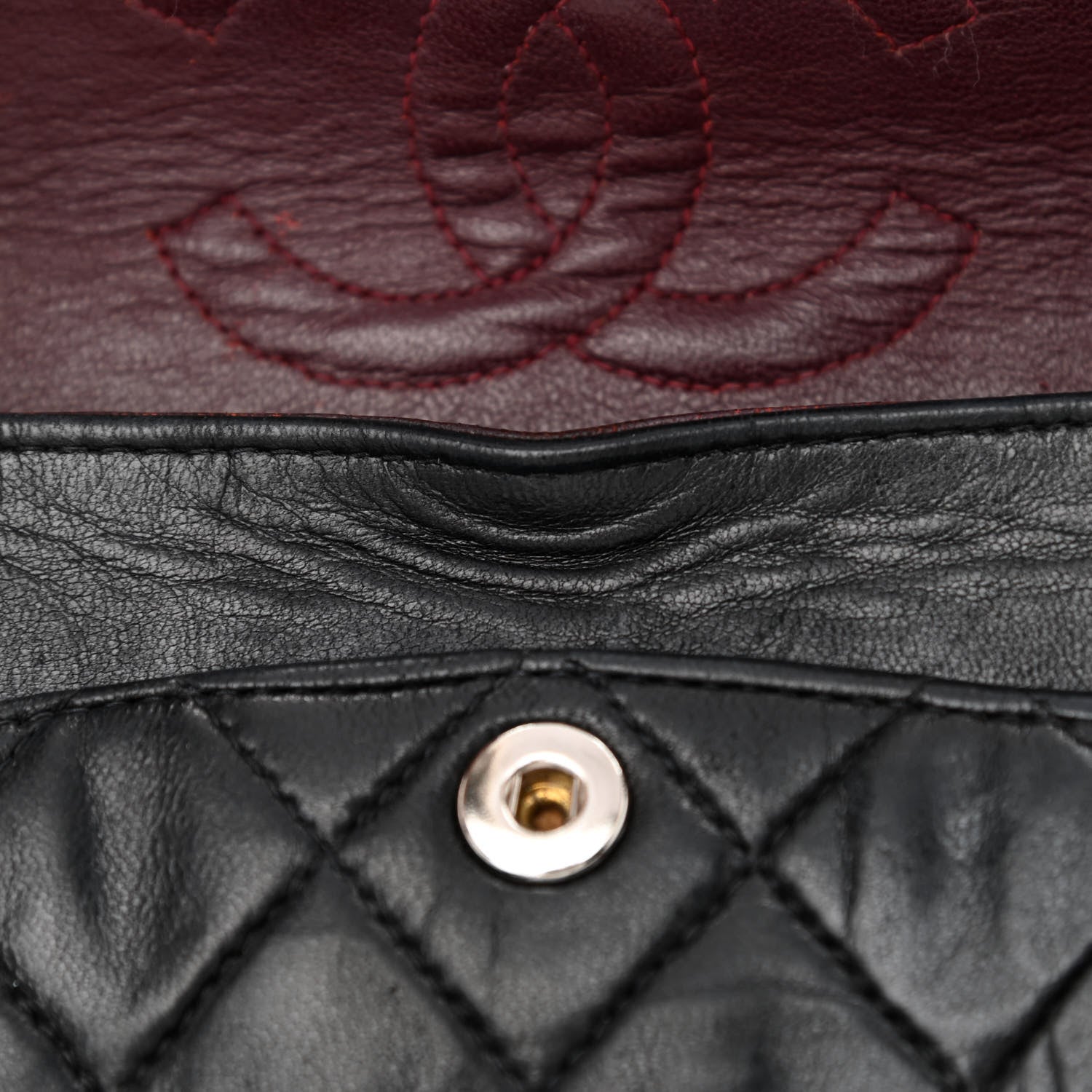 Chanel Lambskin Quilted Small Double Flap Black 9 of 16