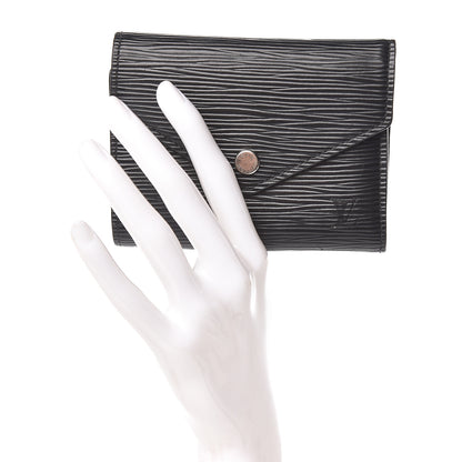 Louis Vuitton Epi Victorine Wallet Black 2 of 12