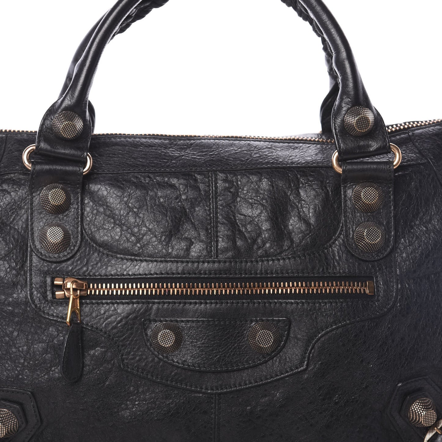Agneau Giant 21 Rose Gold Hardware Work Black