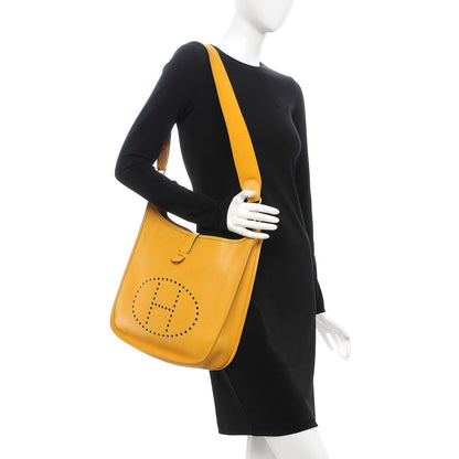 Hermes Courchevel Evelyne GM Jaune 2 of 14