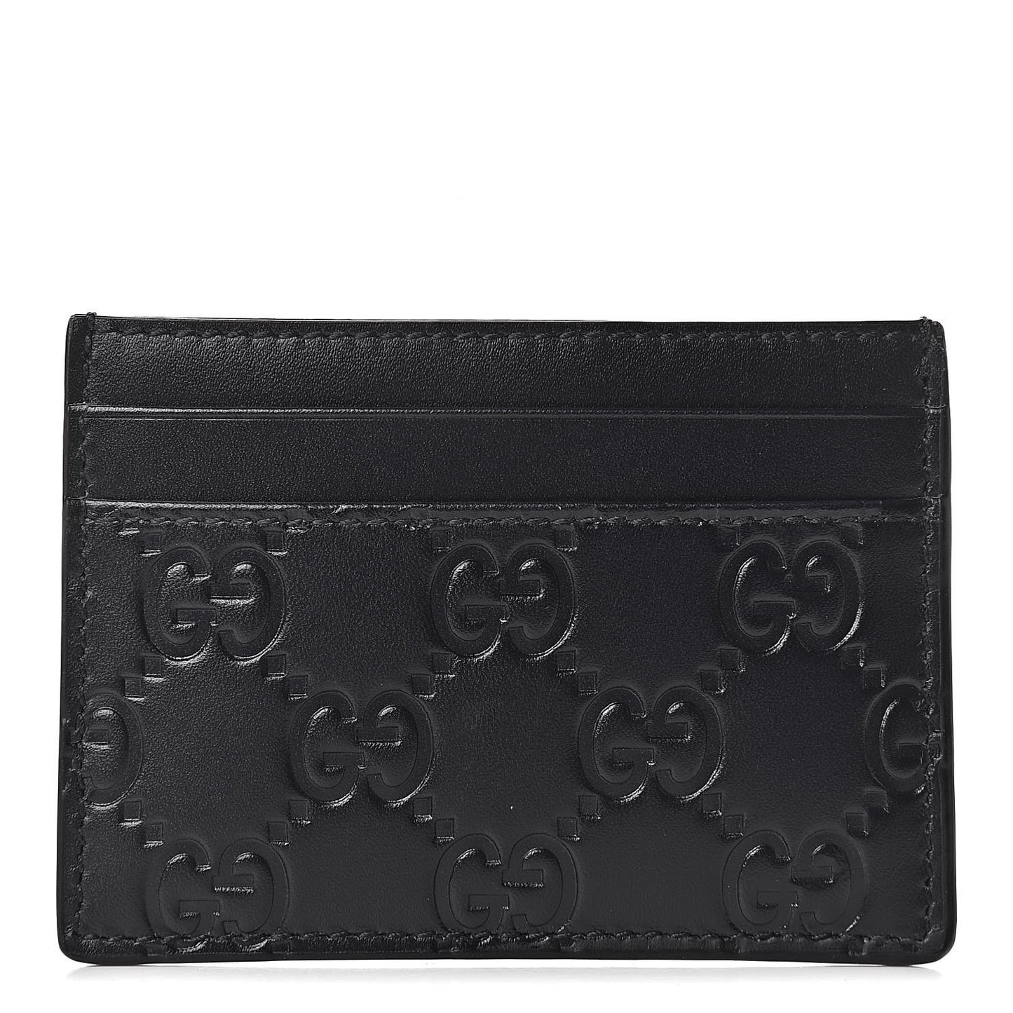 Guccissima Card Holder Black