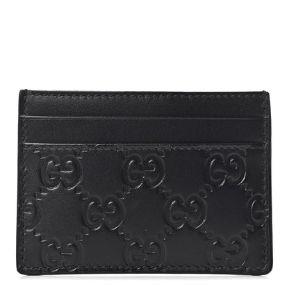 Gucci Guccissima Card Holder Black 1 of 6