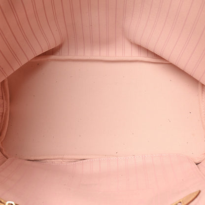 Louis Vuitton Damier Azur Neo Neverfull MM Rose Ballerine 5 of 11