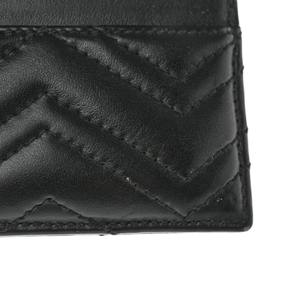 Gucci Calfskin Matelasse GG Marmont Card Holder Black 10 of 10