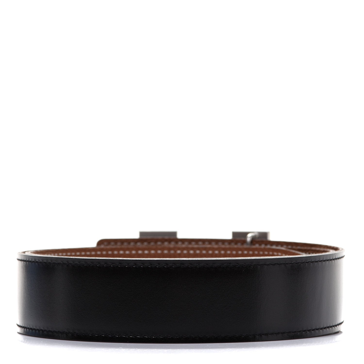 Hermes Box Togo 32mm Constance H Belt 80 Black Gold 2 of 11