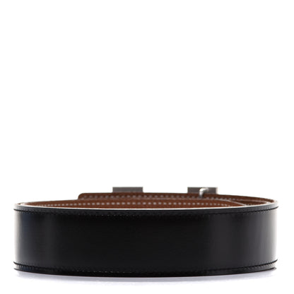 Hermes Box Togo 32mm Constance H Belt 80 Black Gold 2 of 11