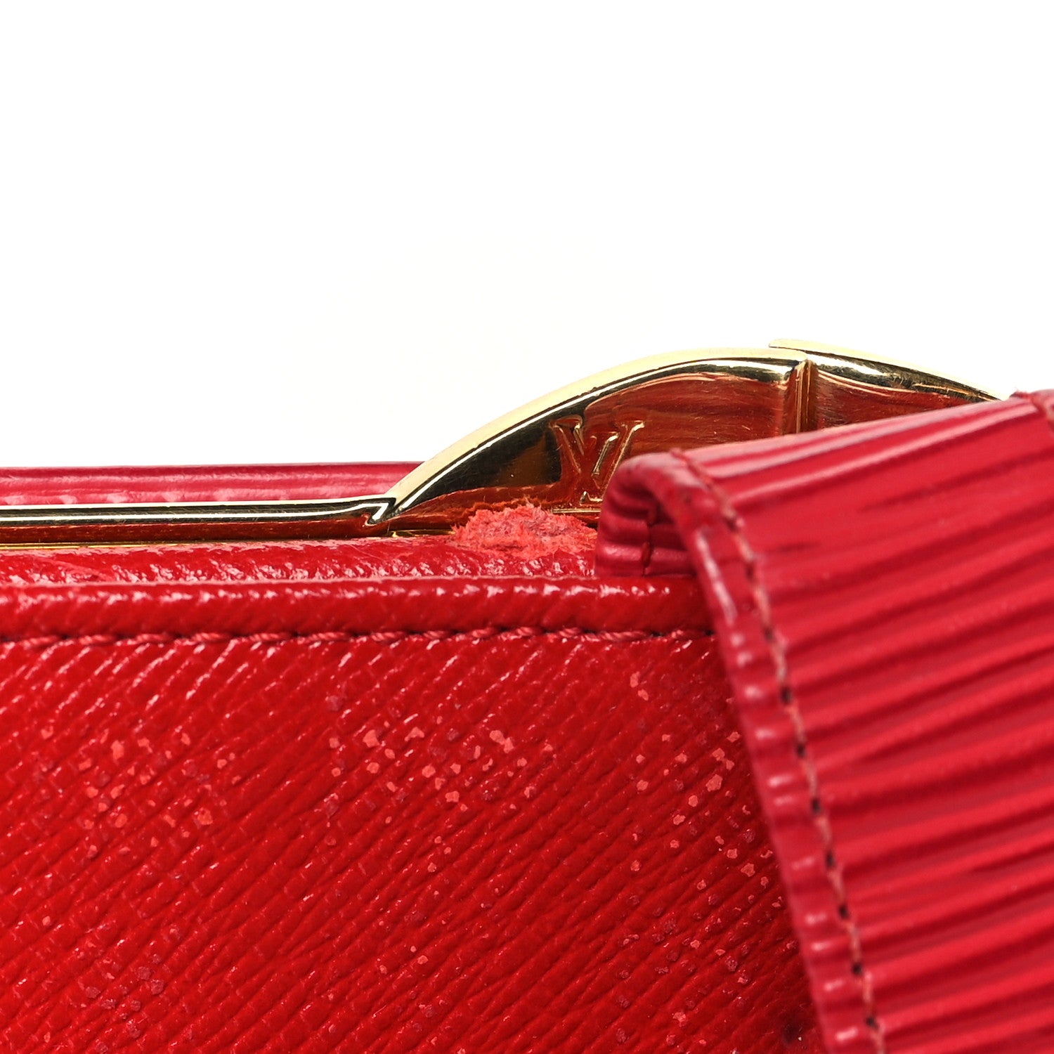 Louis Vuitton Epi French Purse Wallet Castillan Red 7 of 8