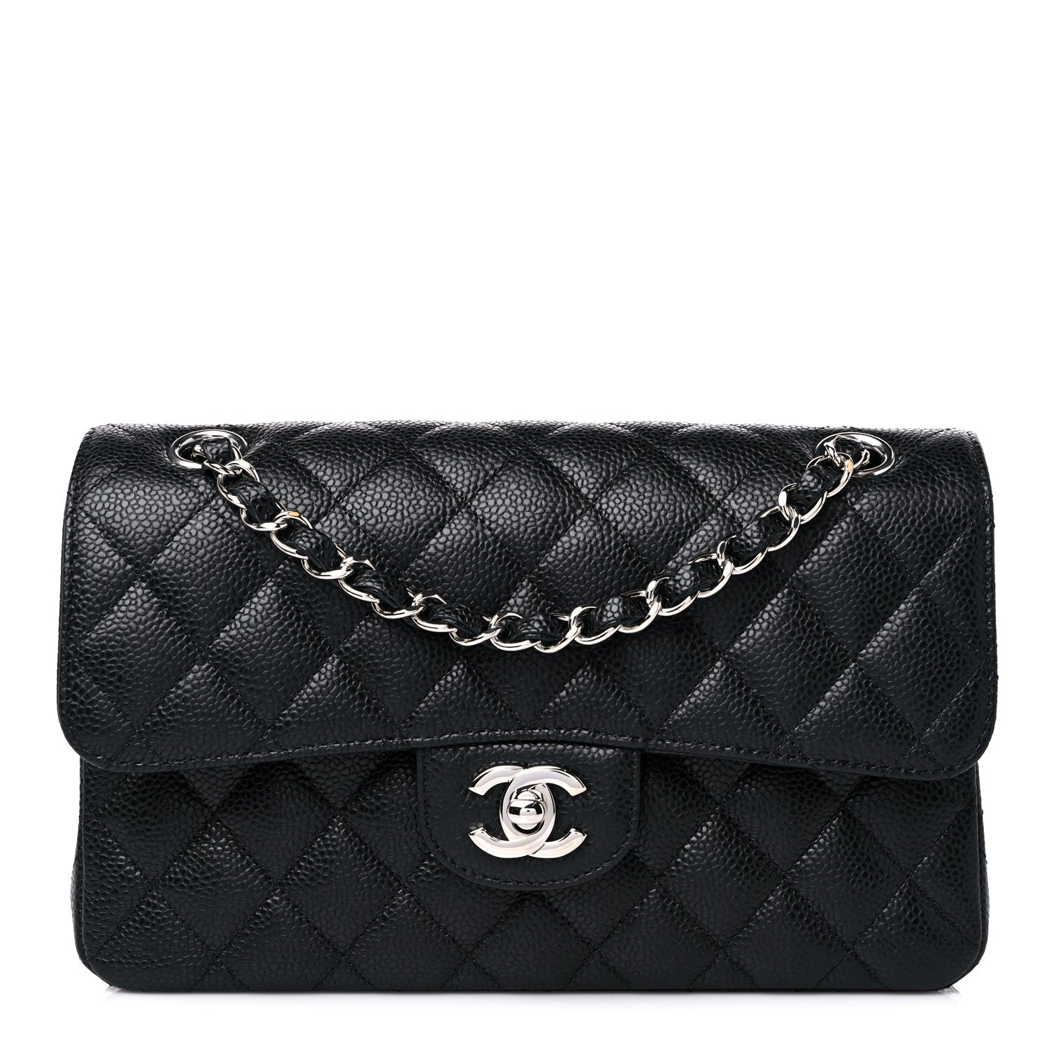 Chanel Caviar Quilted Small Double Flap Black 1 of 9