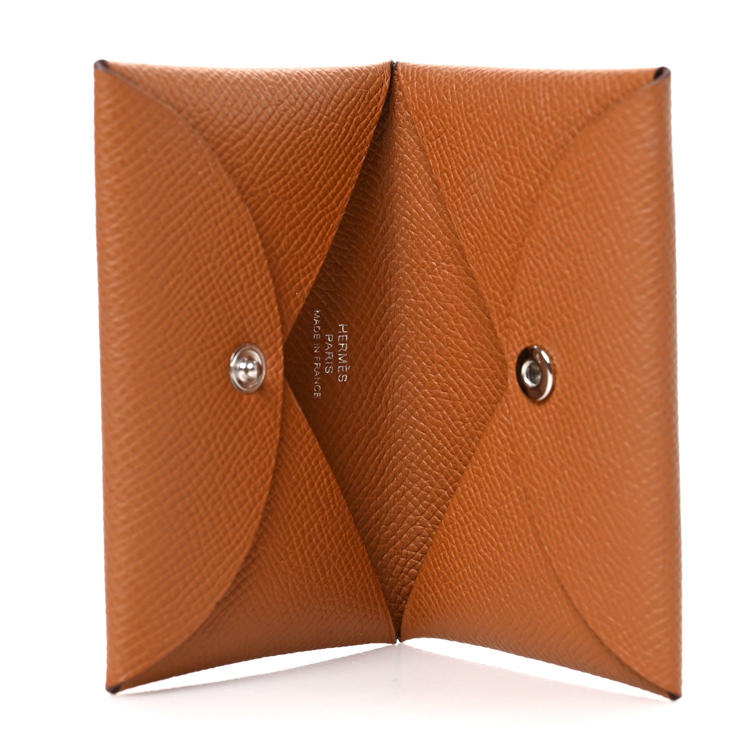 Hermes Epsom Calvi Card Case Gold 6 of 6