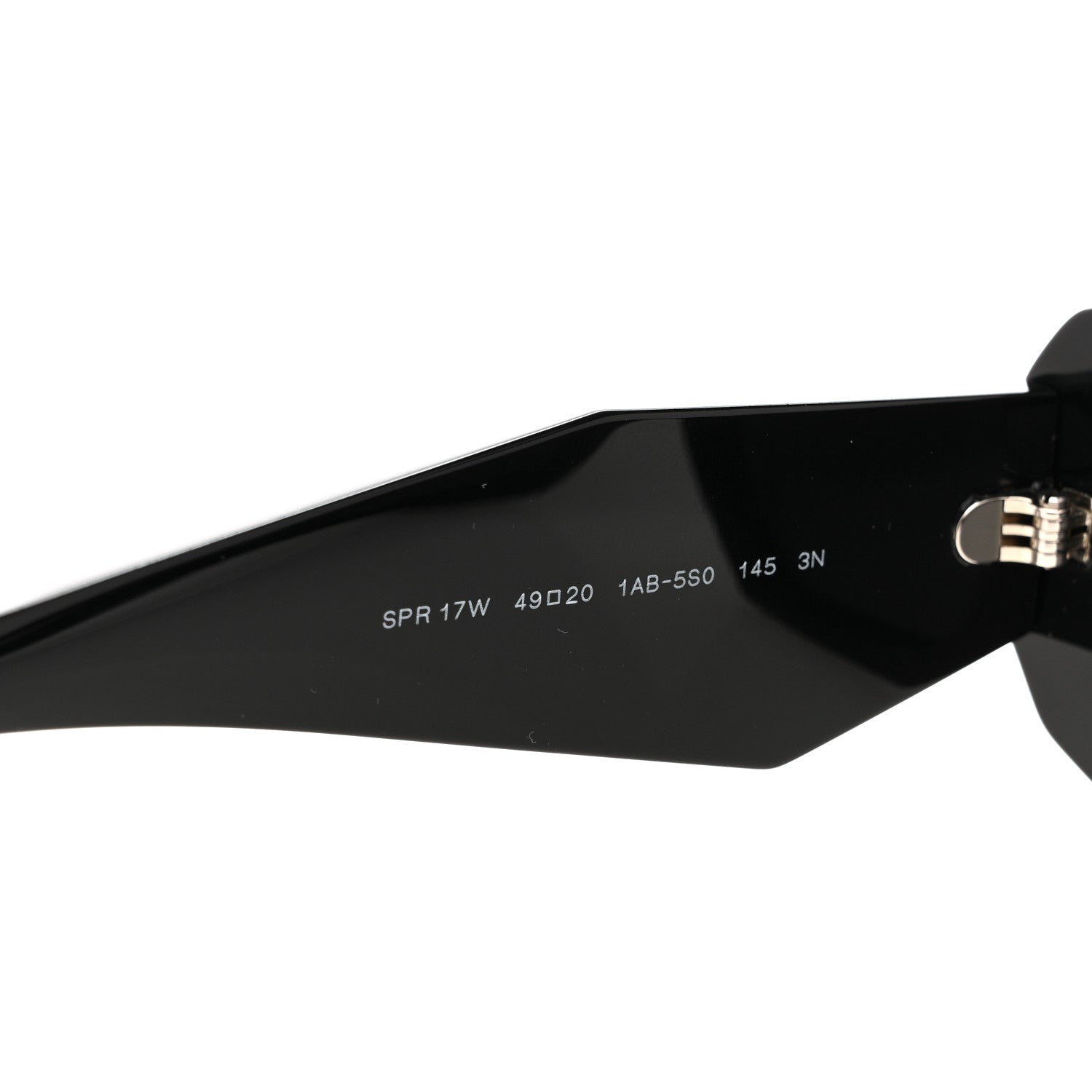 Prada Acetate Symbole Sunglasses SPR 17W Black 6 of 8