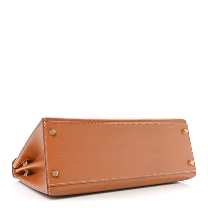 Hermes Courchevel Kelly Sellier 32 Gold 4 of 16