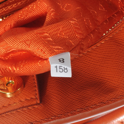Prada Saffiano Lux Parabole Tote Papaya 7 of 8