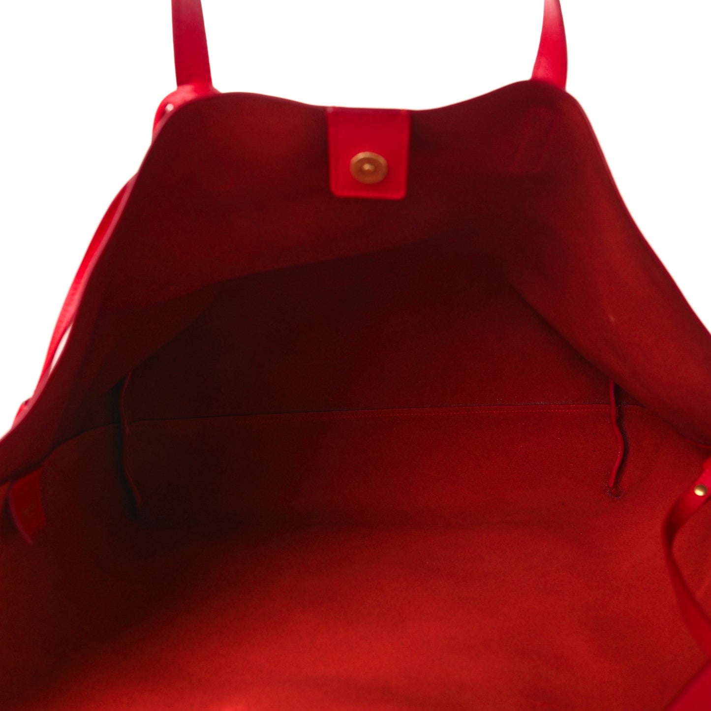 Calfskin Large Shopping Tote Rouge Eros