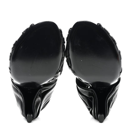 Givenchy Lambskin Show Twist Mule Sandals 40 Black 5 of 8