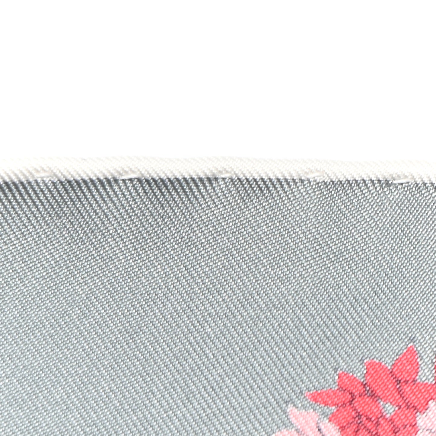 Silk Robe Legere Scarf 90 Gris Corail Rose Pourpre