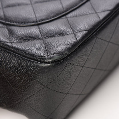 Chanel Caviar Quilted Jumbo Double Flap Black 9 of 14