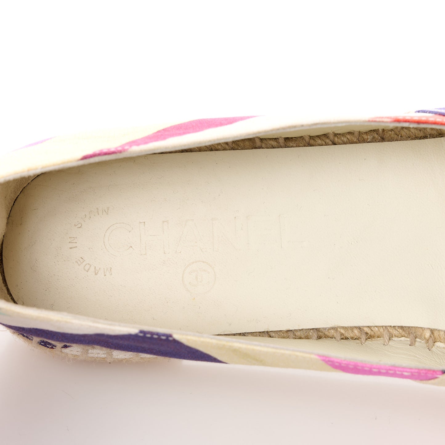 Fabric Patent CC Espadrilles 40 Multicolor Black