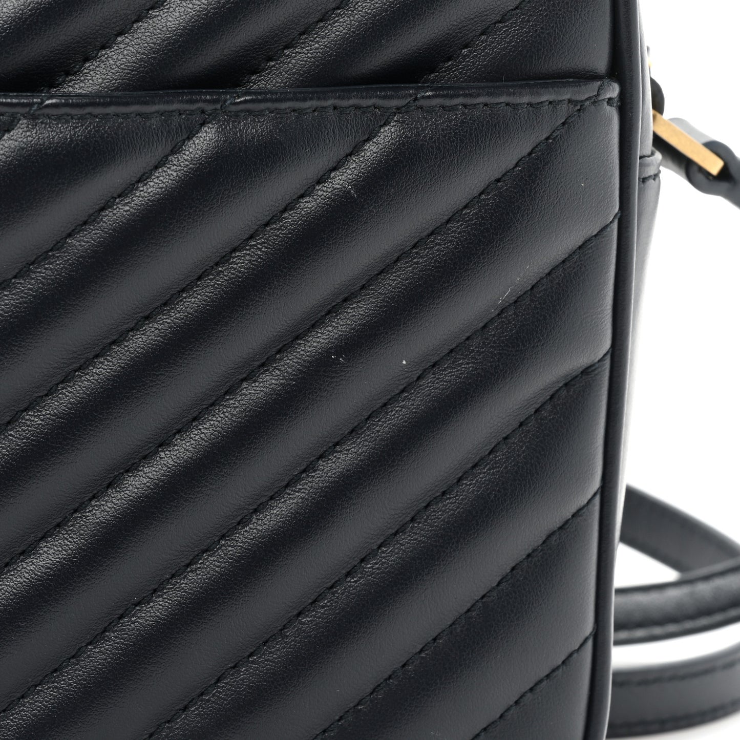 Calfskin Matelasse Monogram Lou Camera Bag Deep Marine