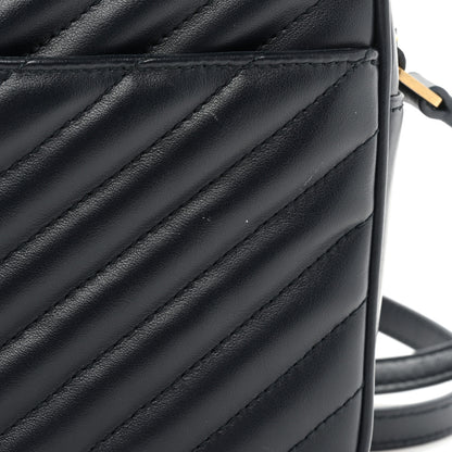 Saint Laurent Calfskin Matelasse Monogram Lou Camera Bag Deep Marine 13 of 14
